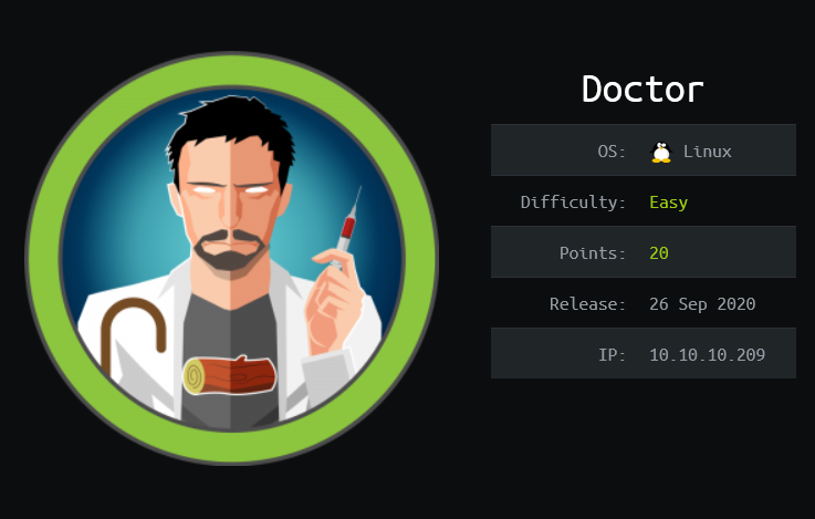 HackTheBox - Doctor