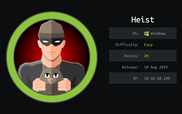 HackTheBox - Heist